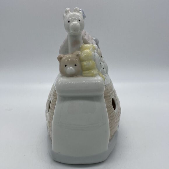 Vintage Enesco 1989 Noah’s Ark “Talk To The Animals” Ceramic Music Box - Picture 4 of 10